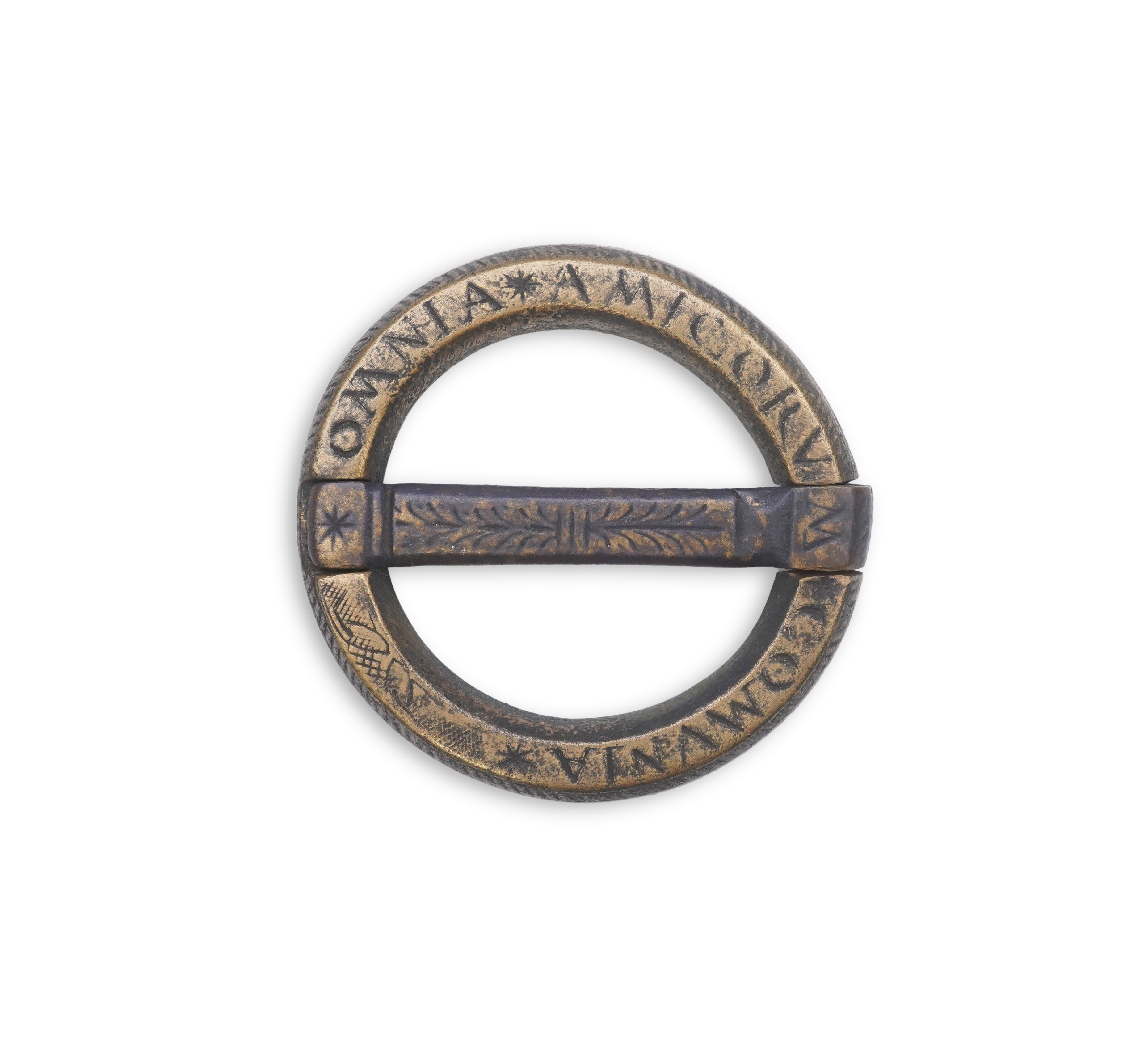 A bronze buckle, 16th-17th century